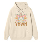 YHWH Floral Classic Christian Hoodie