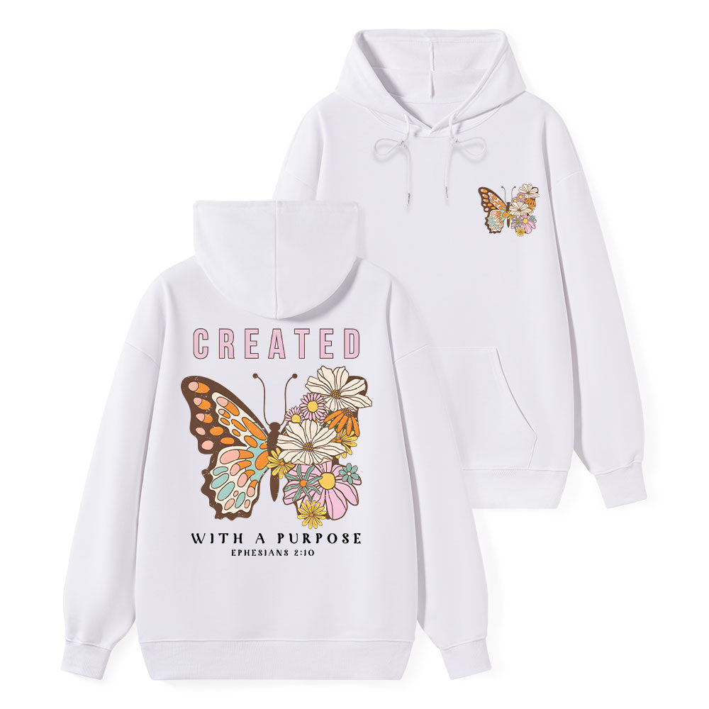 Created With A Purpose Classic Christian Hoodie