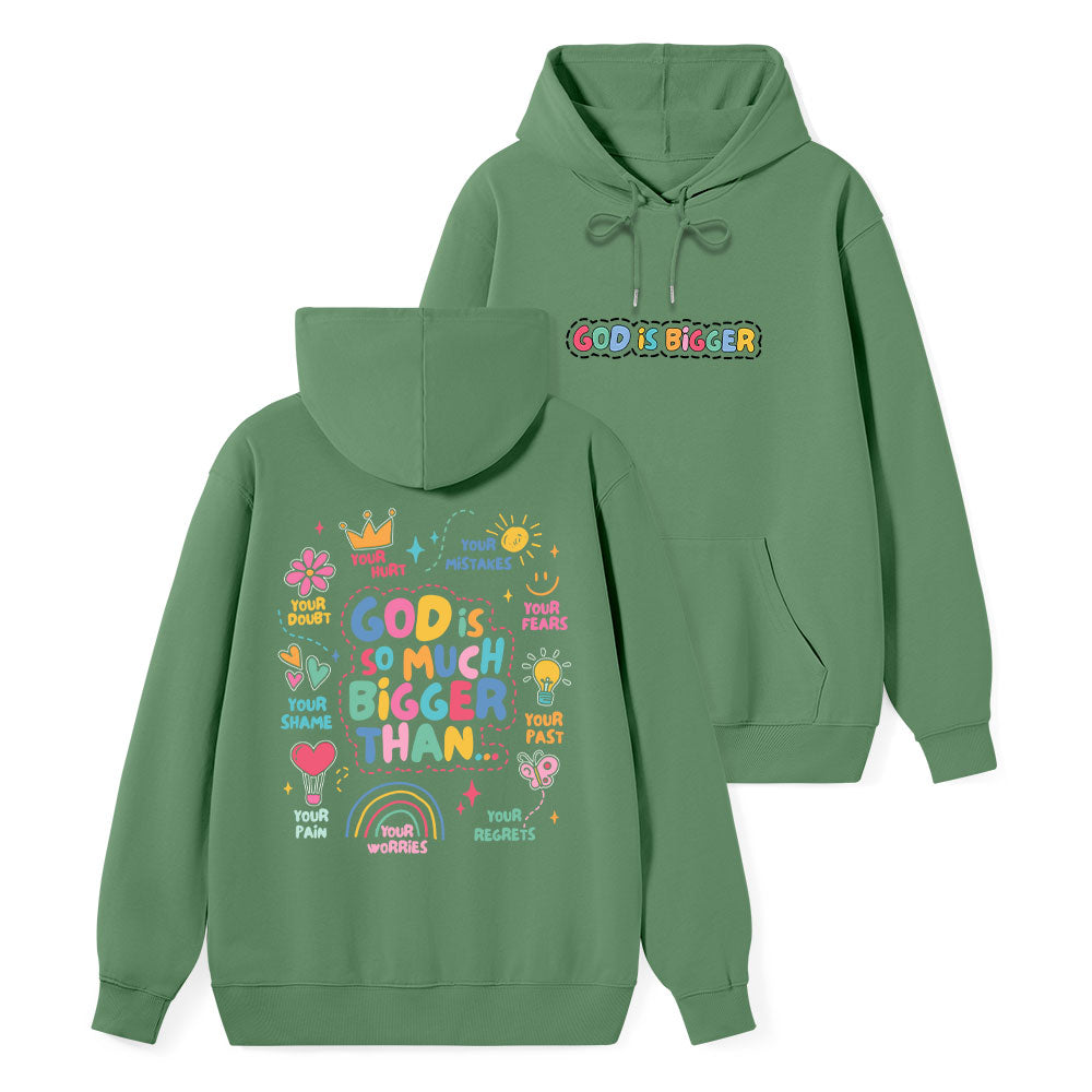 God Is Bigger Classic Christian Hoodie