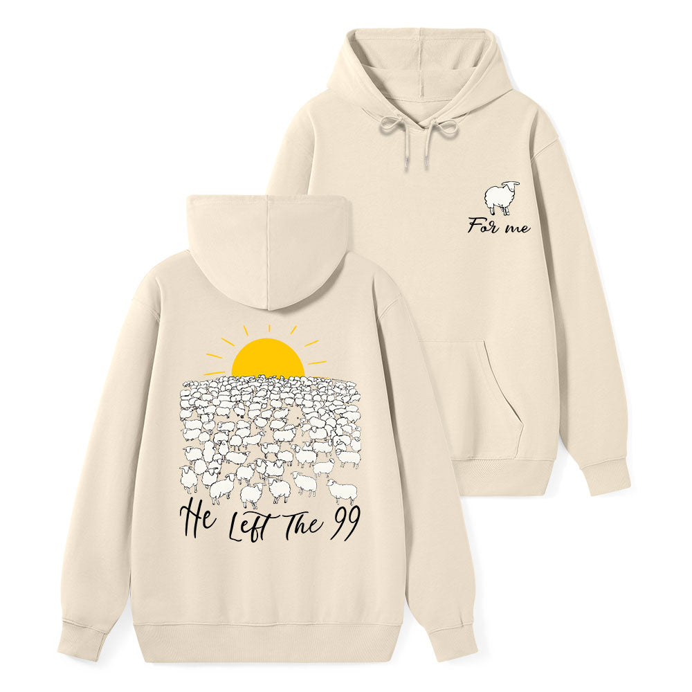 He Left The 99 Classic Christian Hoodie