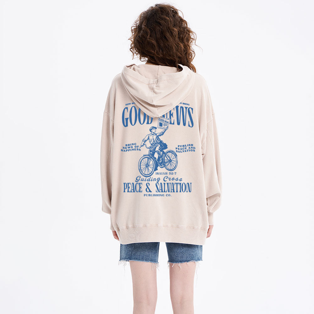 Good News Christian Washed Hoodie