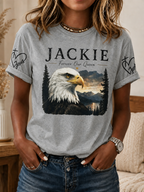 Women'S Forever Over Big Bear, Fly Free Jackie Printed Casual Top