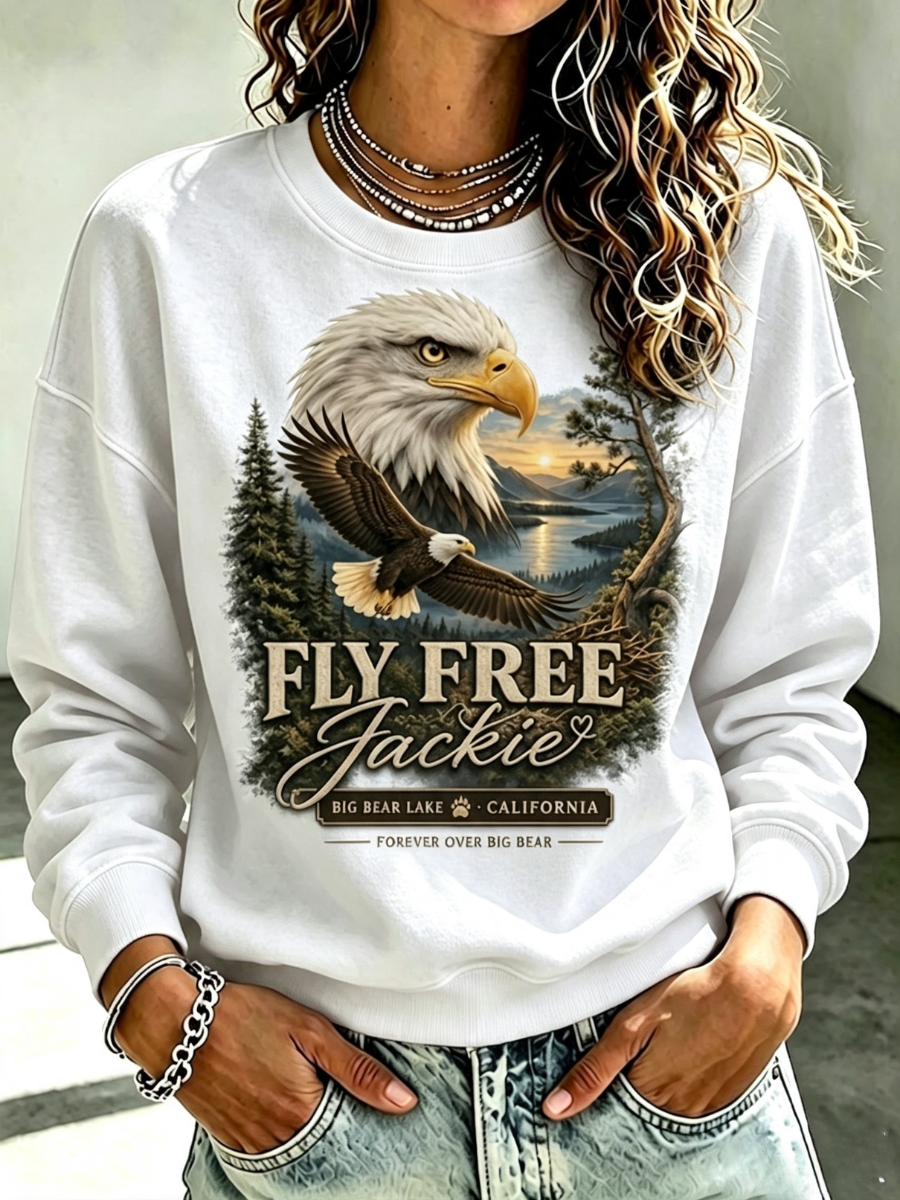 Women'S Forever Over Big Bear Print Sweatshirt