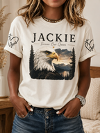 Women'S Forever Over Big Bear, Fly Free Jackie Printed Casual Top