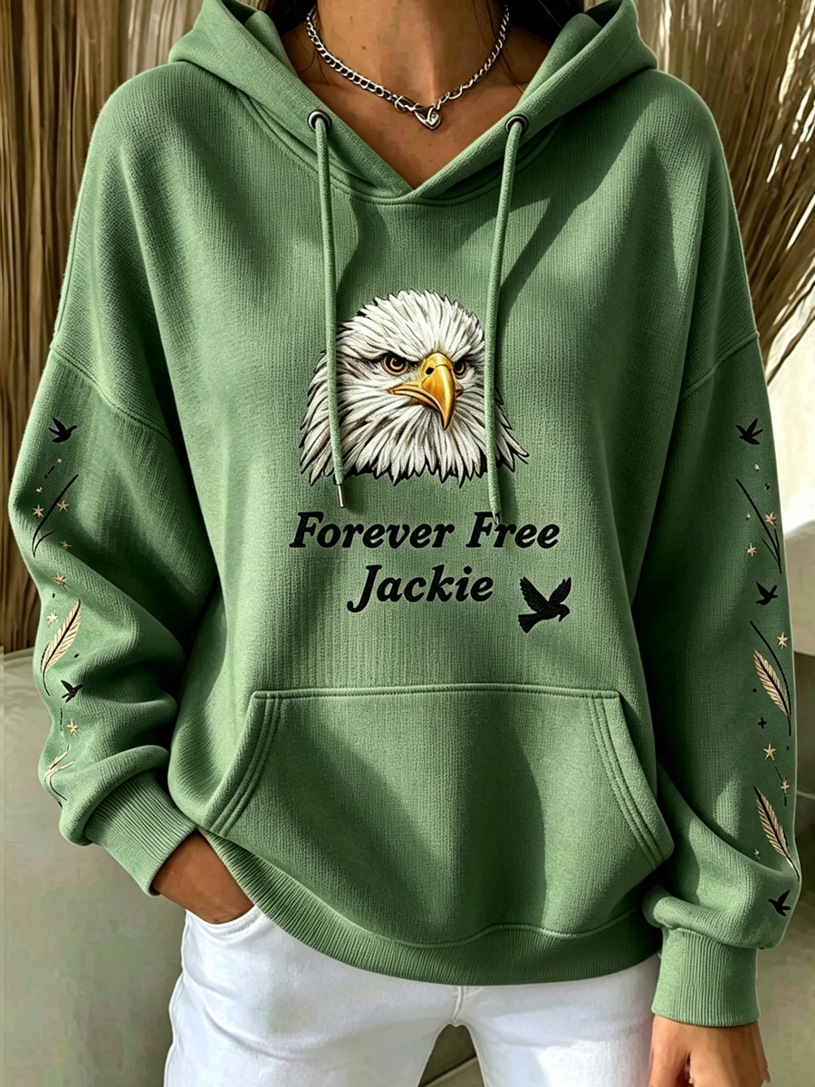 Women's Animal Print Casual Hooded Sweatshirt