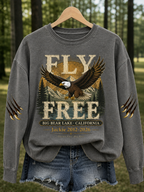 Women's Fly Free Jackie Print Casual Sweatshirt