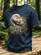 Men'S Eagle Printed Short-Sleeve T-Shirt