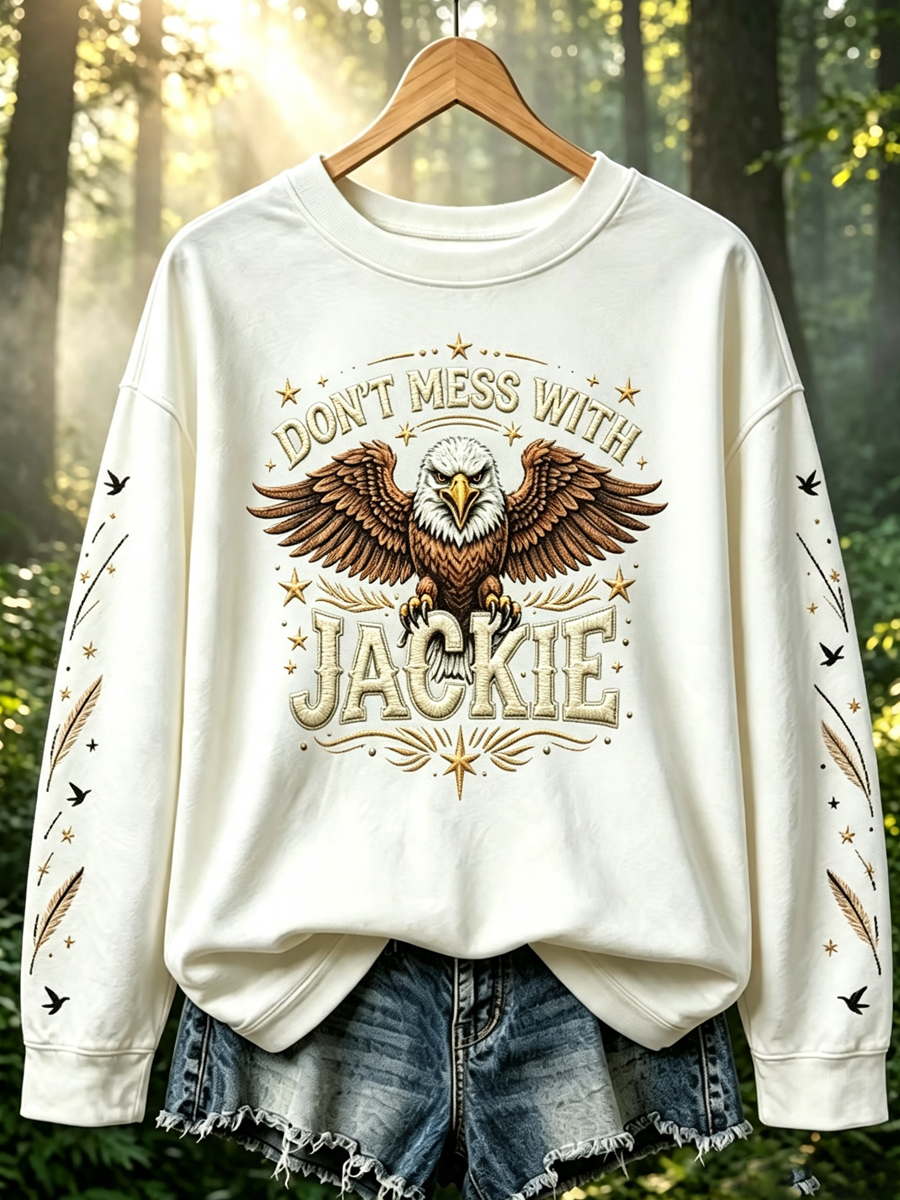 Women's Fly Free Jackie Print Casual Sweatshirt
