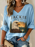 Women's Jackie Forever Our Queen Print  T-Shirt