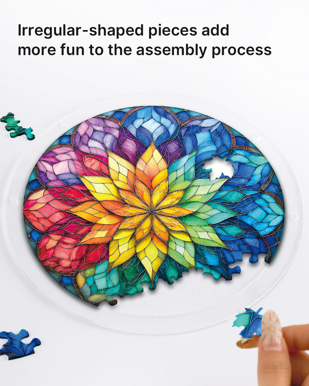 Radiant Flower Wheel Light Suncatcher-Acrylic Window Art