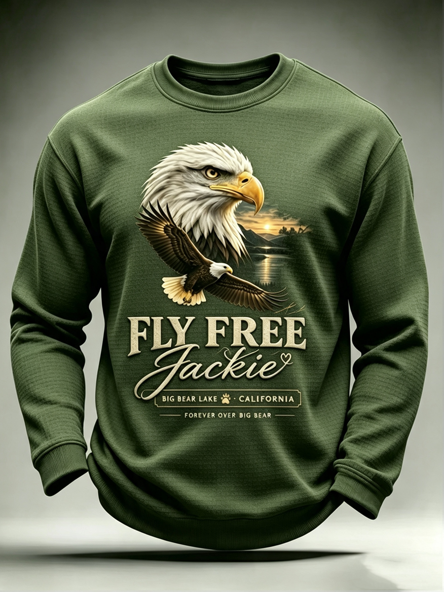 Men'S Casual Bald Eagle