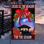 Jesus Is the Reason for the Season Christmas Flag