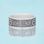 Handmade Cross Ring Christian Sterling Silver Band Ring