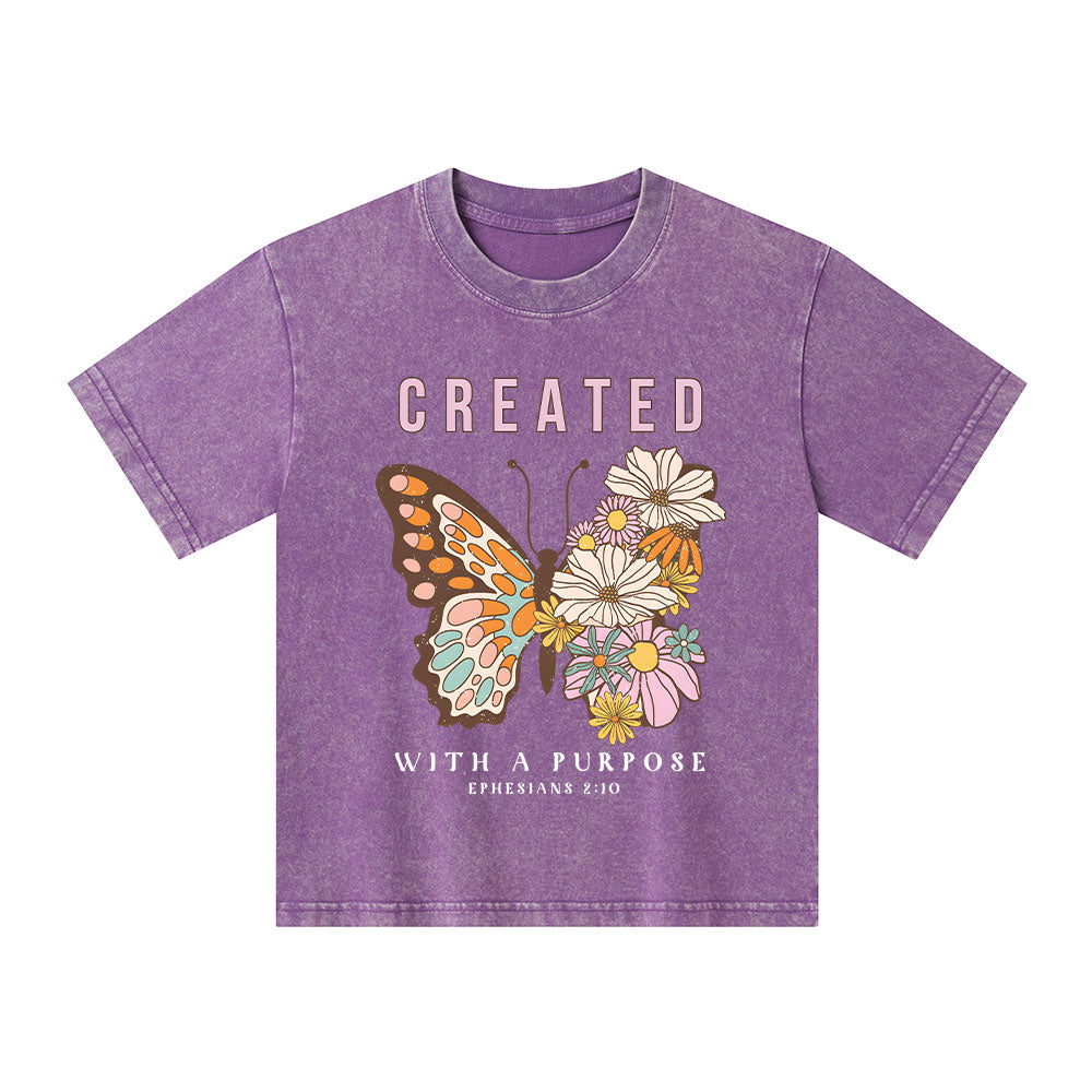 Created With A Purpose Kid Washed T-Shirt
