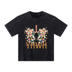 YHWH Floral Kid Washed T-Shirt