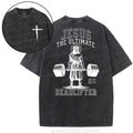 Jesus The Ultimate Deadlifter Christian Washed T-Shirt