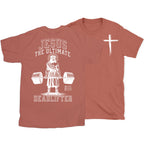 Jesus The Ultimate Deadlifter Chrsitian T-Shirt