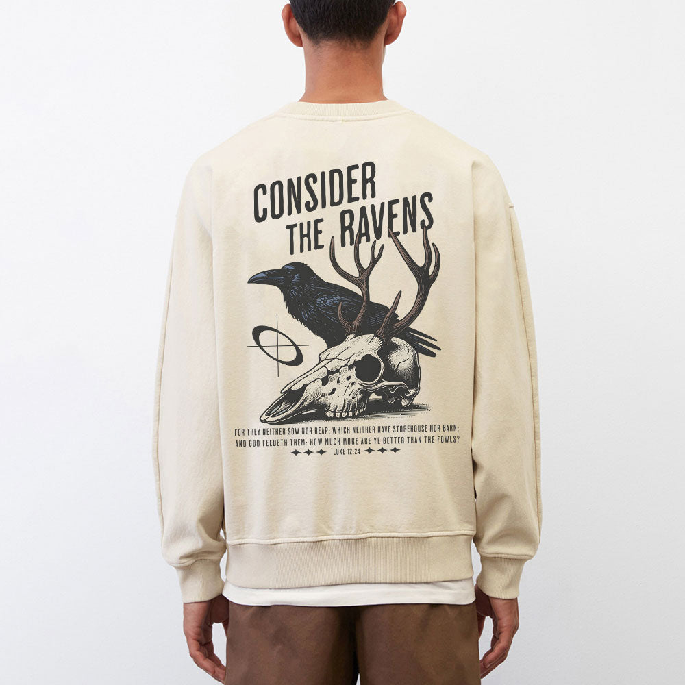 Consider The Ravens Christian Washed Sweatshirt