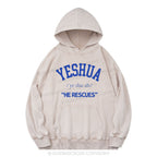 Yeshua He Rescues Christian Washed Hoodie
