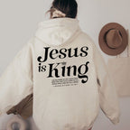 Jesus Is King Christian Washed Hoodie