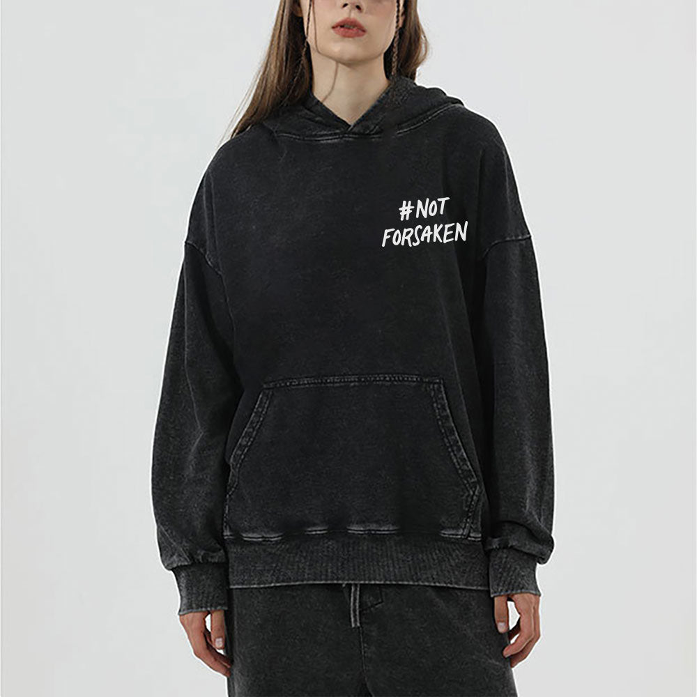 Not Forsaken Christian Washed Hoodie