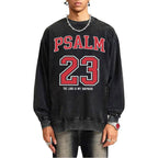 Psalm 23 Christian Washed Sweatshirt