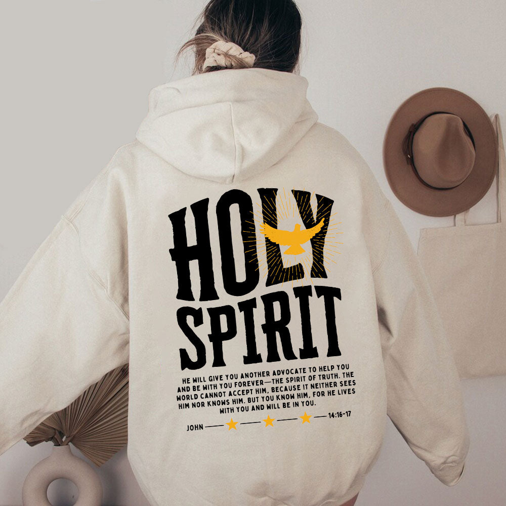 Spirit Guide Me Christian Washed Hoodie