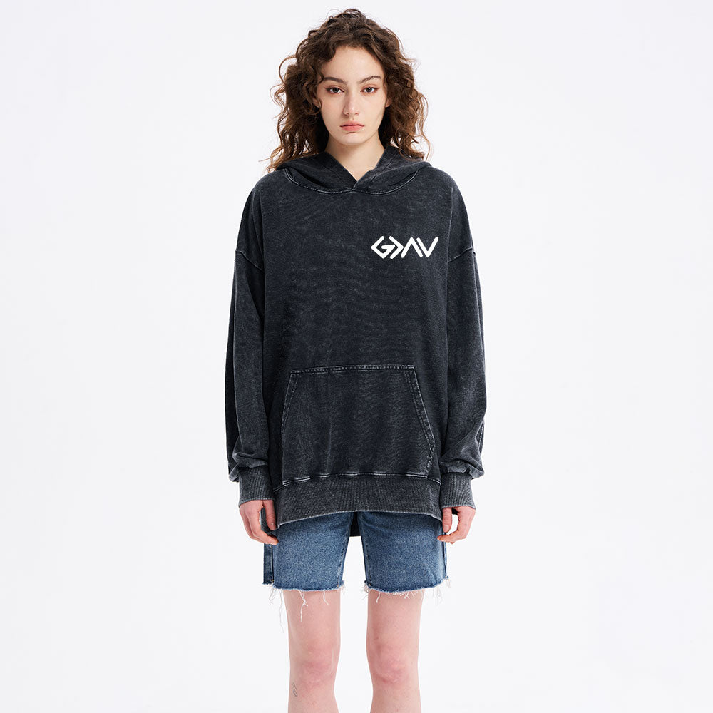 God Is Greater Than The Highs And Lows Christian Washed Hoodie