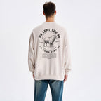 He Left The 99 To Rescue Me Christian Washed Sweatshirt
