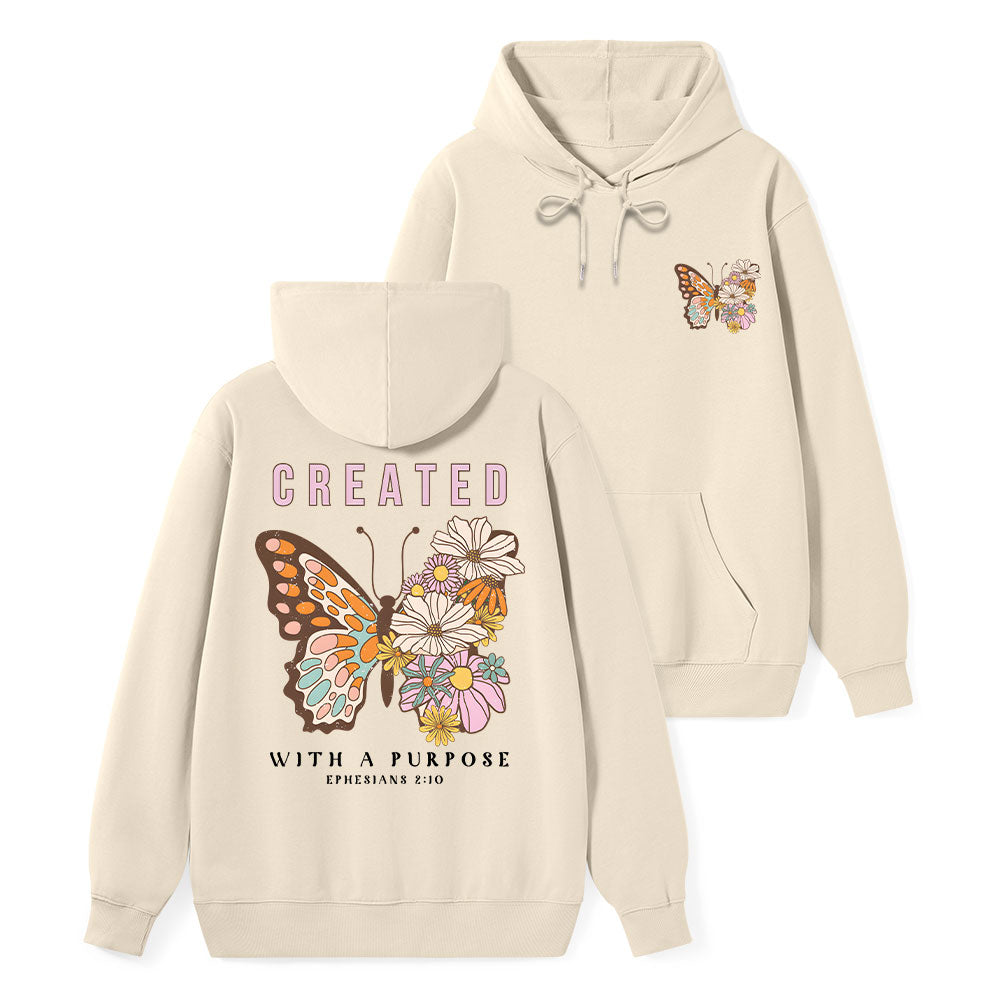 Created With A Purpose Classic Christian Hoodie