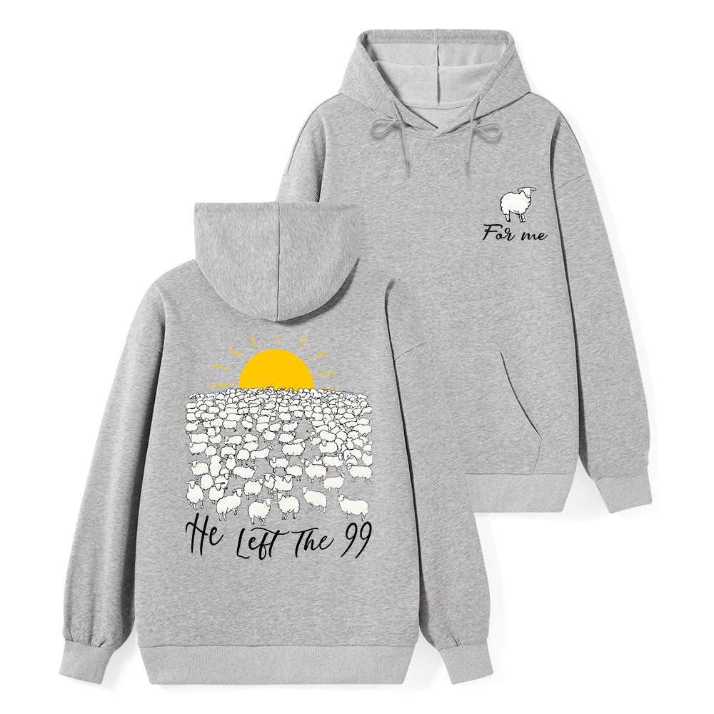 He Left The 99 Classic Christian Hoodie