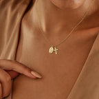 Rotnso Cross Necklace for Women 14K Gold Silver Plated Dainty Small Cross Pendant Choker Simple Trendy Cute Cross Charm Chain Necklace Easter Basket Stuffers Baptism Religious Faith Jewelry Gift