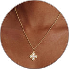 Partm Gold Cross Necklace for Women 14K Plated Dainty Pendant Cross Chain Faith Crucifix Choker Baptism Necklace for Women Trendy Religious Jewelry Hypoallergenic