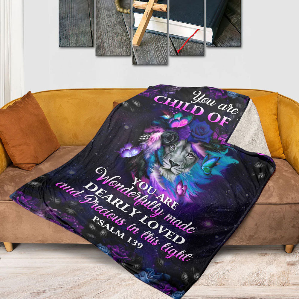 You Are a Child of God Fleece Blanket