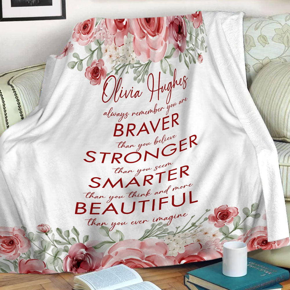 Custom Motivational Christian Throw Blanket
