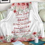 Custom Motivational Christian Throw Blanket