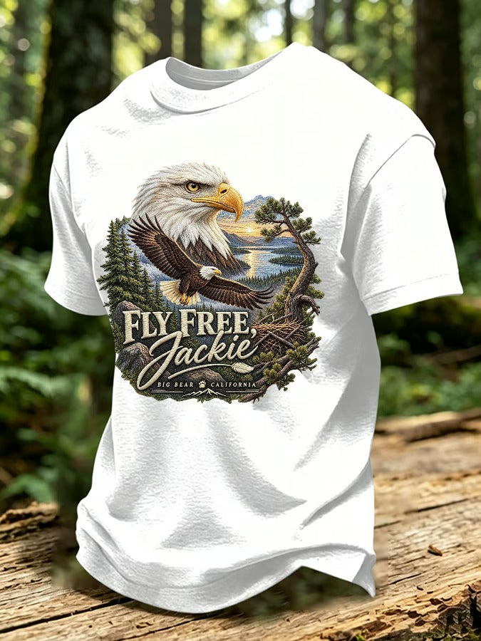 Men'S Eagle Printed Short-Sleeve T-Shirt