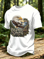 Men'S Eagle Printed Short-Sleeve T-Shirt