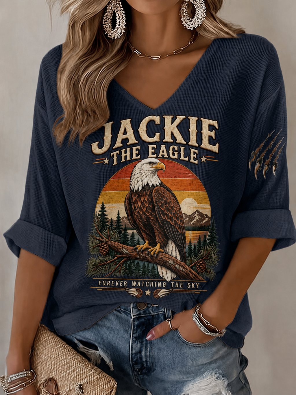 Women's Jackie Forever Our Queen Print Top