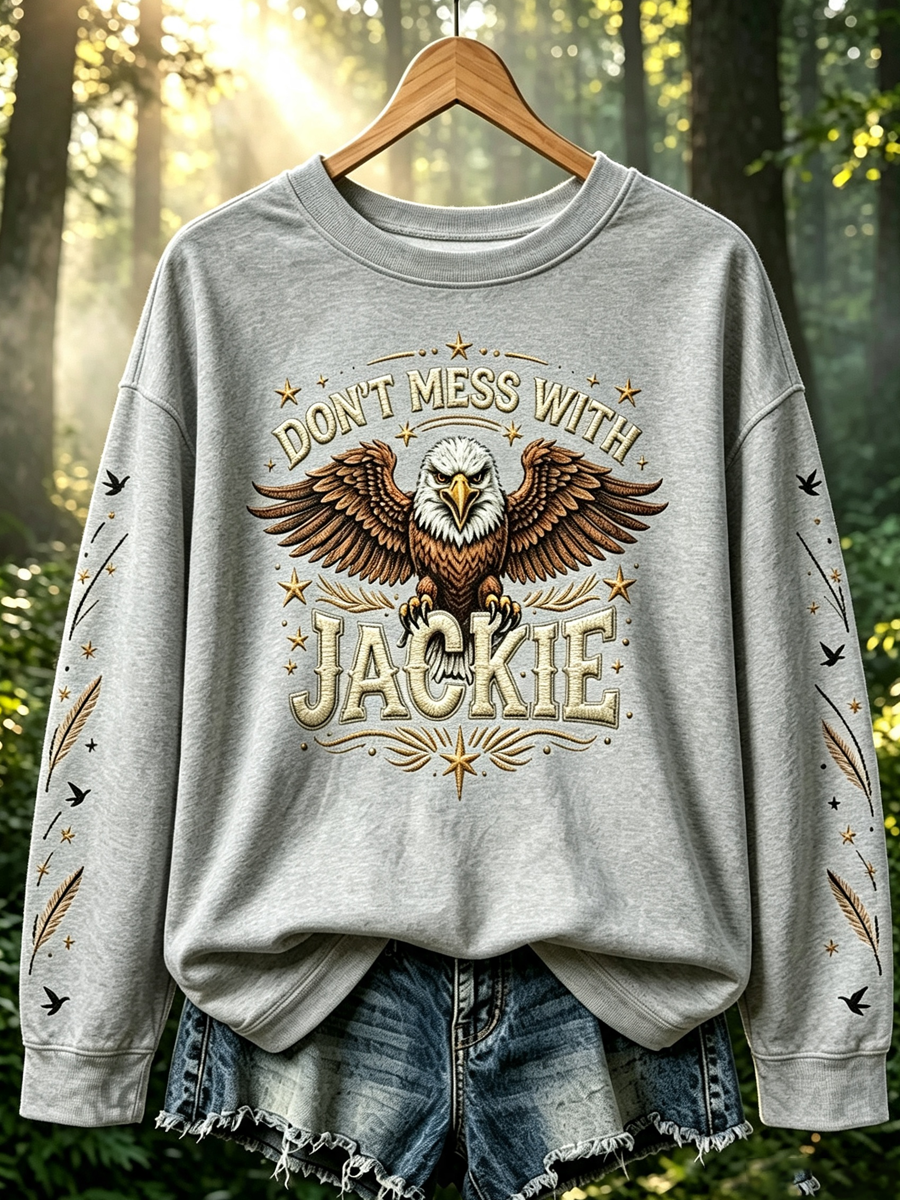 Women's Fly Free Jackie Print Casual Sweatshirt