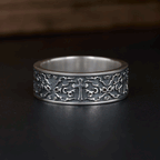 Handmade Cross Ring Christian Sterling Silver Band Ring