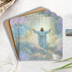 He Is Risen Christian Wooden Printed Coasters
