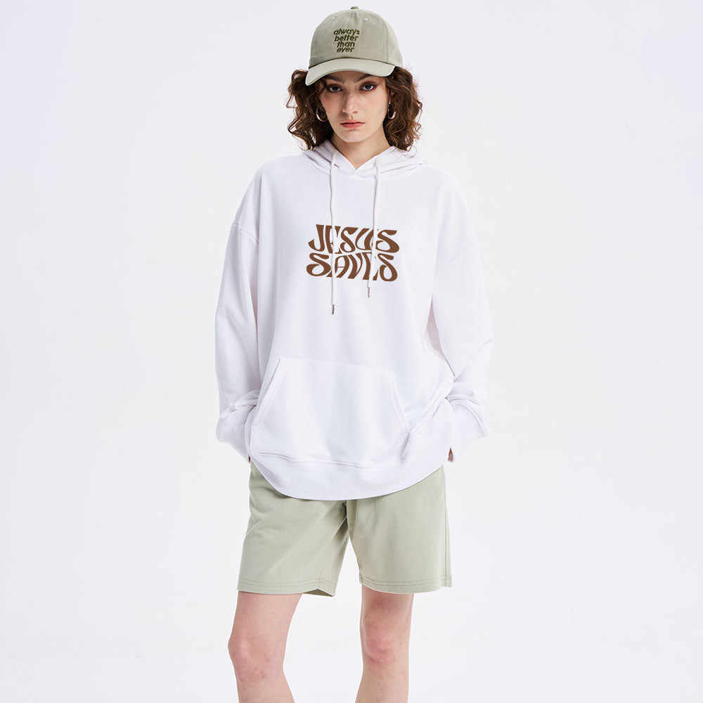Jesus Saves Classic Christian Hoodie