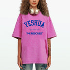 Yeshua He Rescues Christian Washed T-Shirt