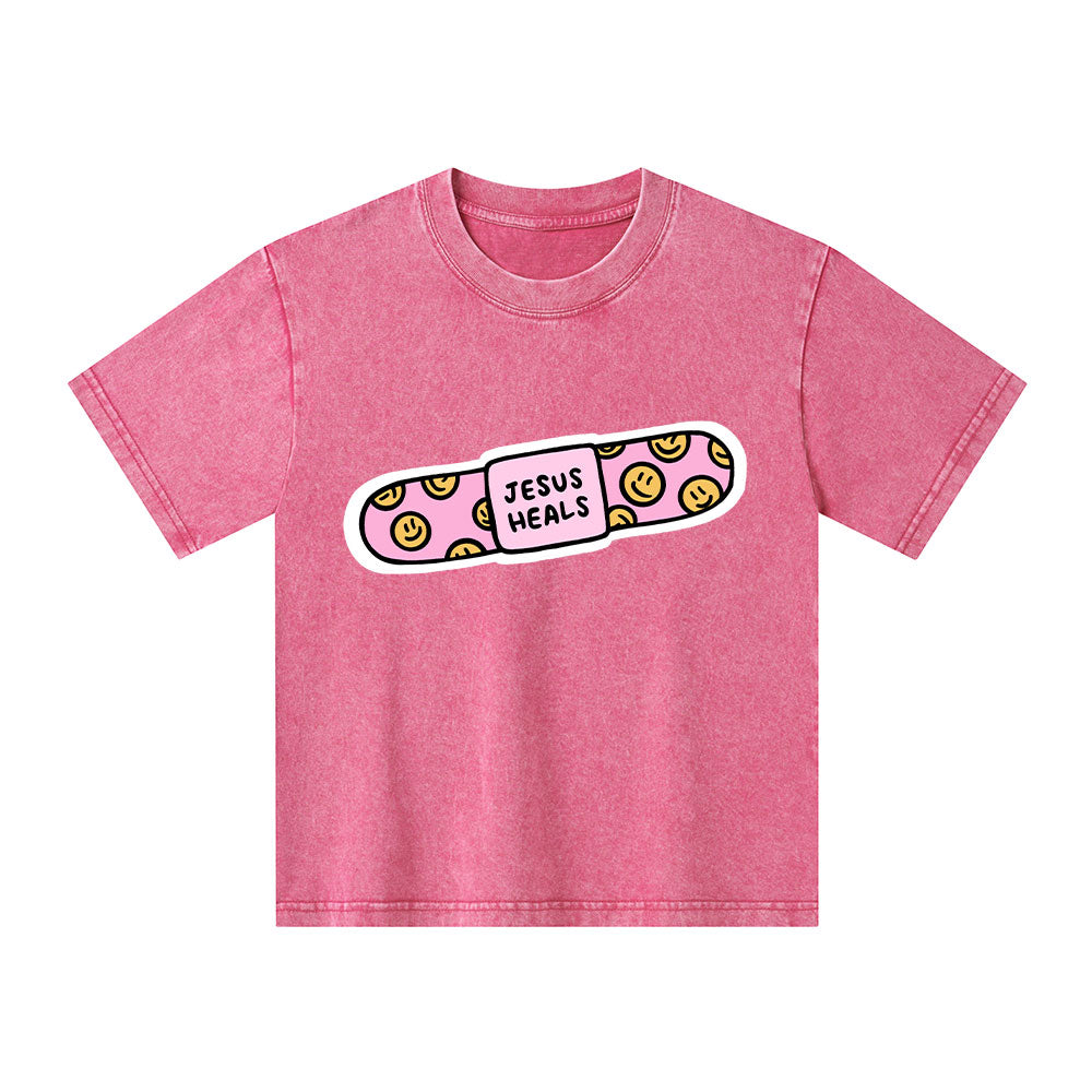 Jesus Heals Kid Washed T-Shirt