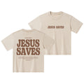 Jesus Saves Kid Washed T-Shirt