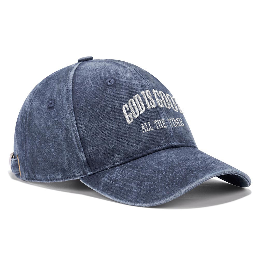 God Is Good All The Time Christian Washed Hat