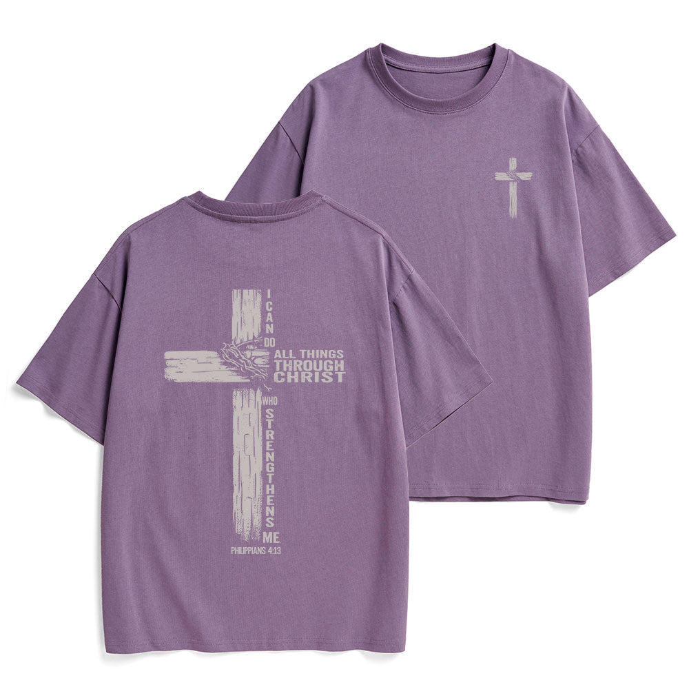 I Can Do All Things Through Christ Christian Heavy Cotton T-Shirt