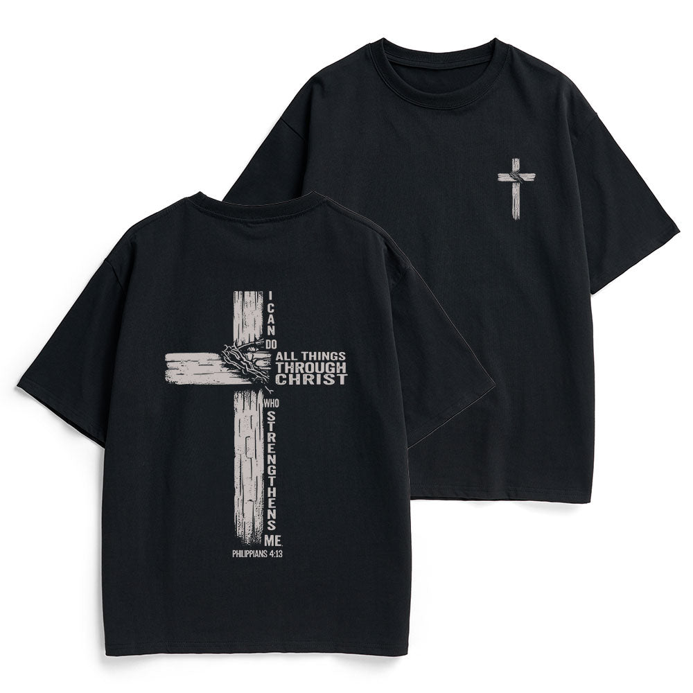 I Can Do All Things Through Christ Christian Heavy Cotton T-Shirt