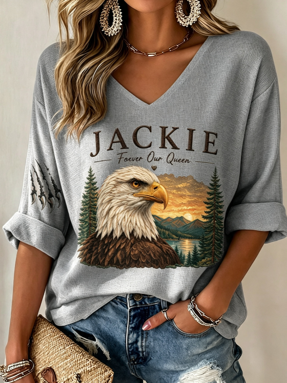 Women's Jackie Forever Our Queen Print  T-Shirt
